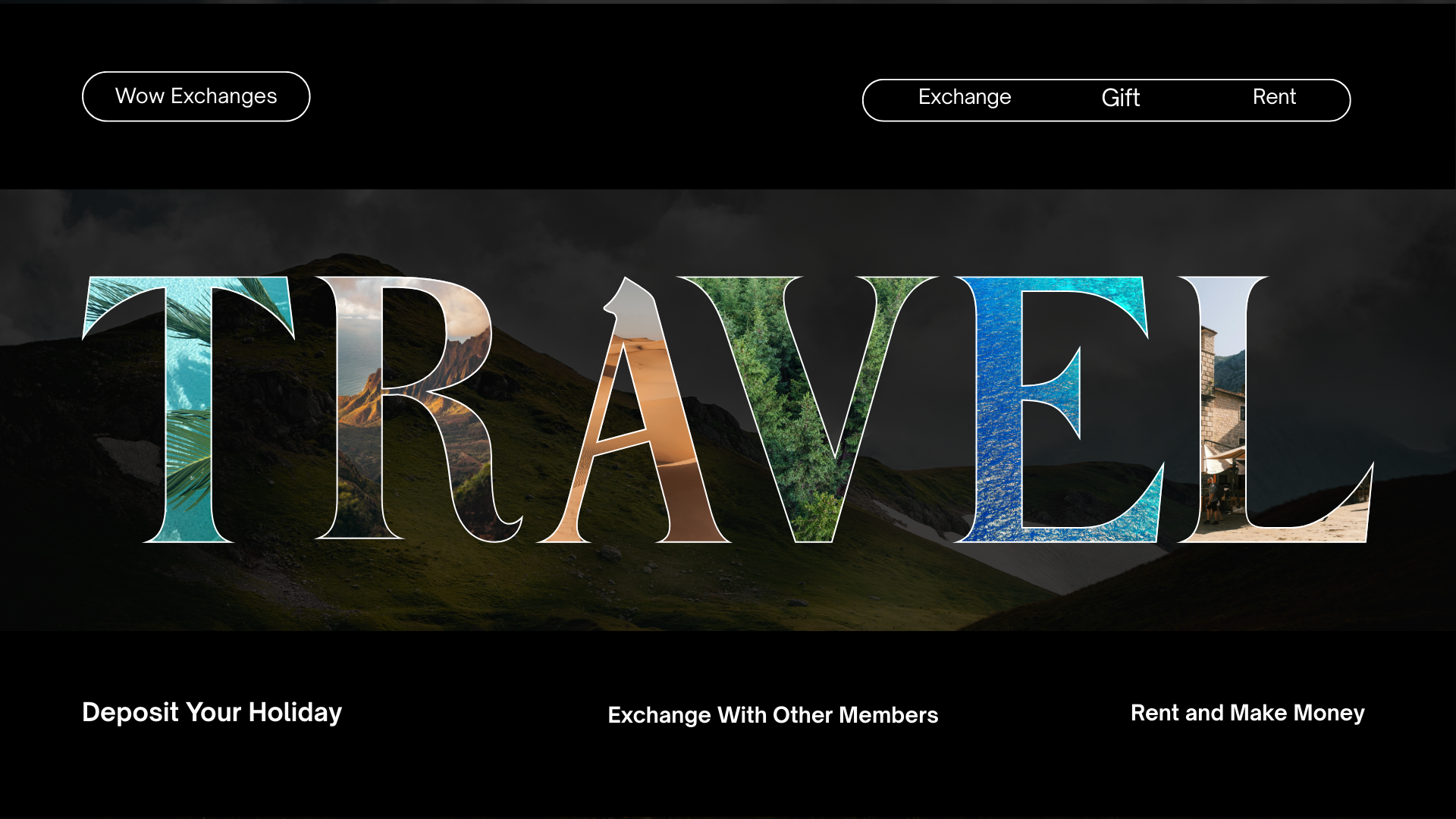 Black and White Modern Minimalist Travel Presentation